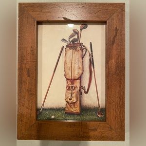 Sold FB Cool Golf Artwork In Frame